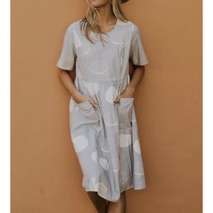 Roolee peninsula stripe MOM (nursing) dress